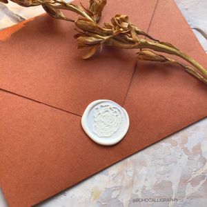 Floral design wax Seals (white Color)