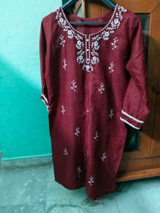 Maroon Kurti