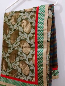 Striped Saree with Embellishments