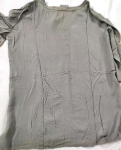 Elegant Olive Green XL Tunic Top