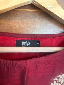 Maroon &amp; Gold Ethnic Dress