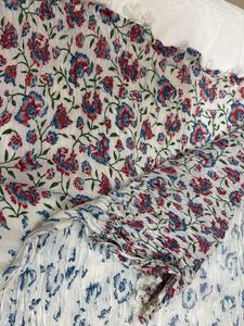 Elegant floral dupatta