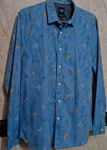 MAX Button Down Shirt - Blue Print