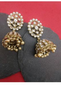 American Diamond Studded Jhumkas