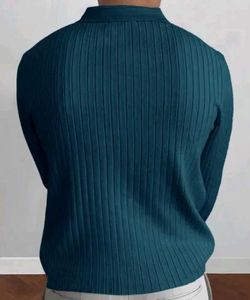Ribbed Polo Shirt