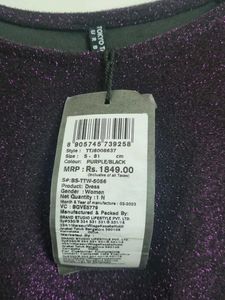 Sparkly Purple Ruched Dress