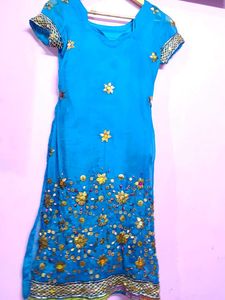 Teal Blue Salwar