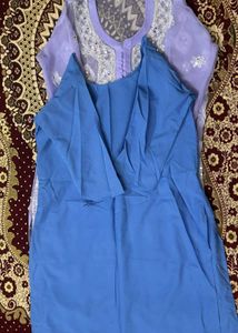 Lavender Chikankari Kurti