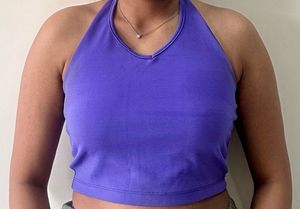 Purple Halter Top