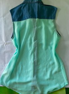 Mint &amp; Denim Sleeveless Top