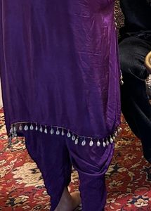 Purple Embellished Kaftan