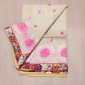 Elegant Embroidered Saree