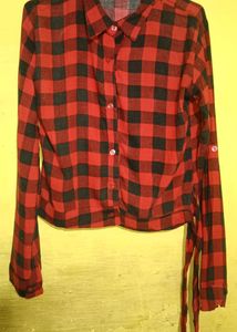 Crop Check Shirt