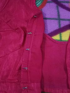 Red Readymade Saree Blouse