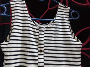 Striped Sleeveless Dress