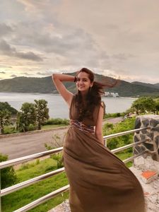 Beachy Olive Green Maxi Dress