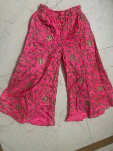 Pink Embroidered sharara suit