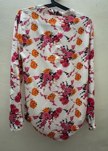 Floral Print Long Sleeve Blouse