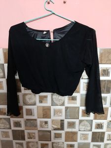Black Indo Western Dress.