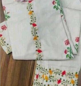 Floral Embroidered Kurti Set