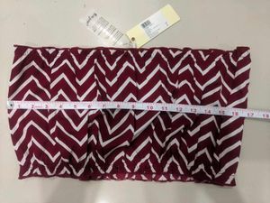 Maroon Printed Crop Top