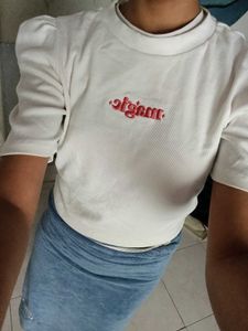 White Knit Top