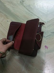 Wine Colour Multiple Pockets