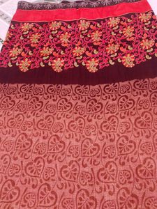 Beautiful Traditional Saree With Stitched Blouse