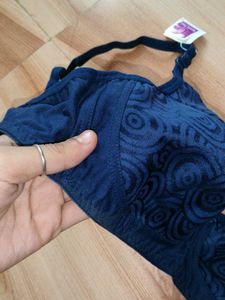 Elegant Navy Blue Bra