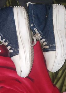 Denim Sneakers Shoes (Shoe)Blue