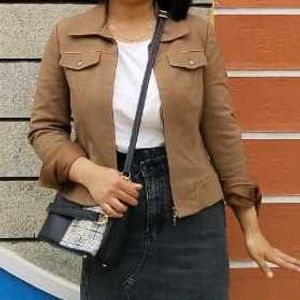 Cropped Tan Blazer