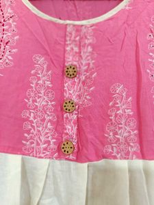 Pink Embroidered Top