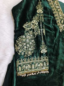 Velvet Kurta Set