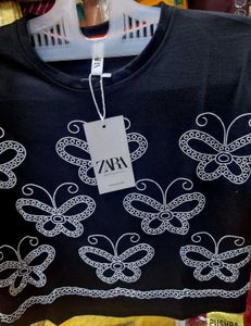 Zara Butterfly Print Top