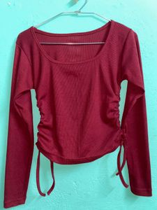 A Casual Fitted Crop Top