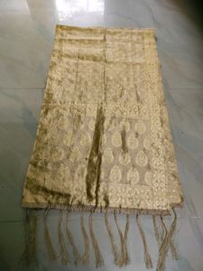 Golden Colour Banarasi Duppata For Girls/Womens