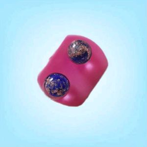 Resin Ear Studs (Blue)