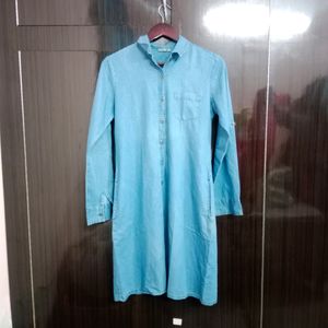 Denim Long Kurta For Women