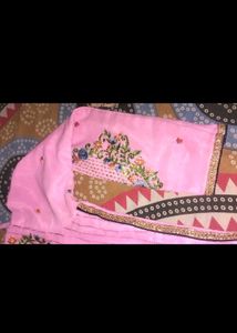 Pink Embroidered Kurti