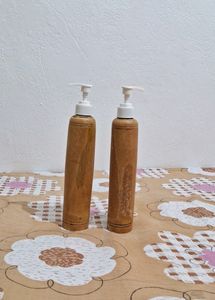 Bamboo Refillable Dispenser- Pack Of 2