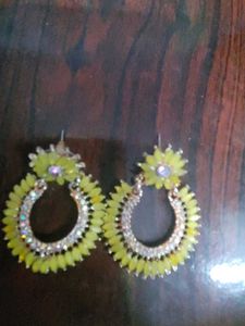 Yellow Statement Earrings