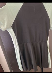 Black &amp; Green Swim Dress