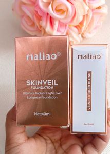 MALIAO Skinveil Foundation &amp; Velvet Blush