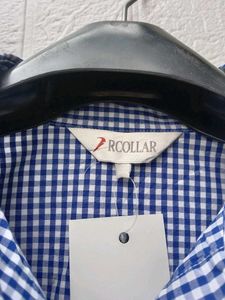 New with tag stripped korean boxy shirt