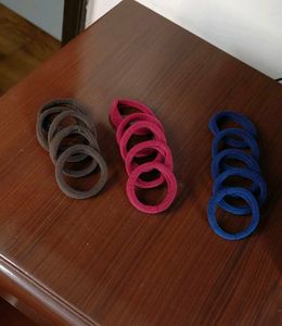 Multicolored Hair Rubber Band Set  - 30 Pcs
