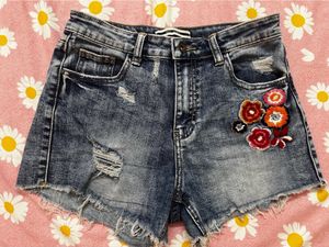 Ripped Demin Shorts
