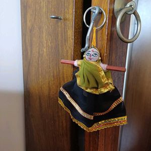 Rajasthani Doll Keychain/ Car/ Bag Charm