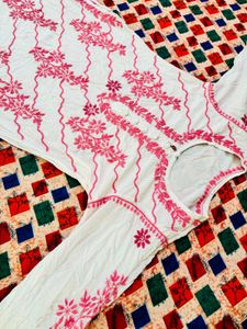 Luckhnavi Chikankari Kurti