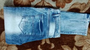 Blue White Stripped Jeans (Unisex)