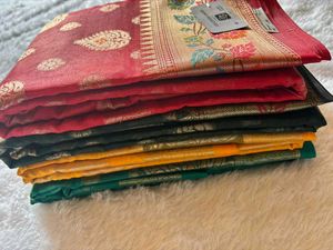 Elegant Yellow Silk Saree😻